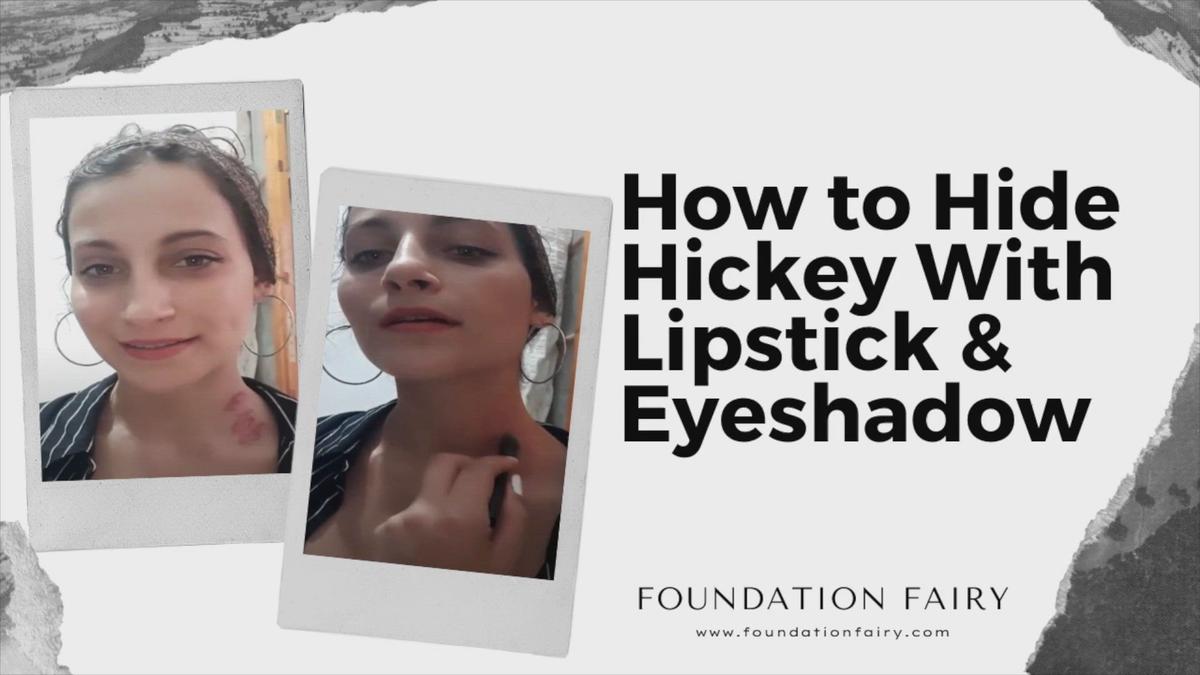 How To Cover Hickey with Lipstick and Eyeshadow